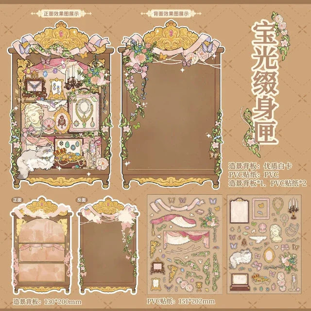 Curiosity Cabinet Collection Display Window of Wonders Rare Collection Cabinet Treasure Jewelry Box Alchemy Cabinet - M