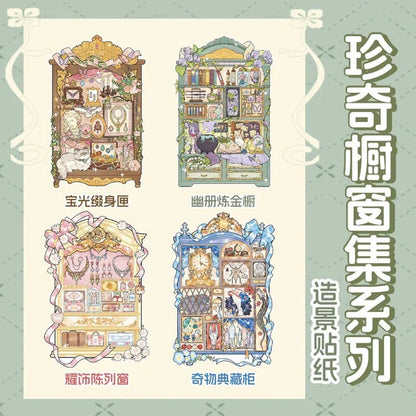 Curiosity Cabinet Collection Display Window of Wonders Rare Collection Cabinet Treasure Jewelry Box Alchemy Cabinet - M