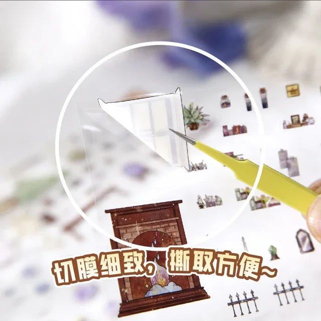 DIY mininature Scene Sticker Mr.Paper Time Collector Series Star Journey Anomalies Chronicle of Time - M 9