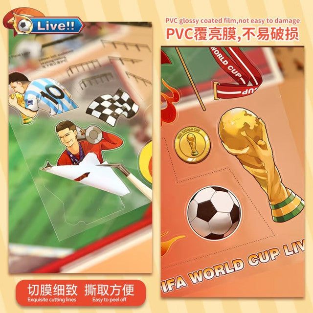 DIY mininature Scene Sticker Mr.Paper Hot-Blooded Arena Series Meteor at the Net Storm Beneath the Feet - L 5