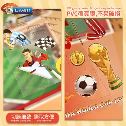 DIY mininature Scene Sticker Mr.Paper Hot-Blooded Arena Series Meteor at the Net Storm Beneath the Feet - L 5