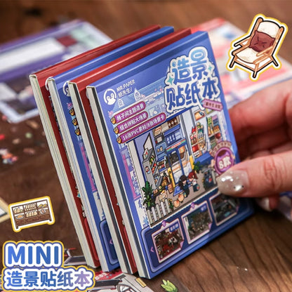 DIY miniature Scene Sticker Mr.Paper Collection Book Department Store Shopping Mall Urban Living Center - S 5