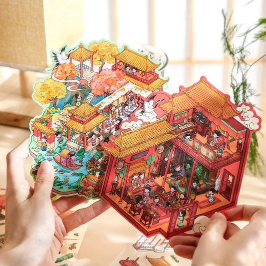 DIY mininature Scene Sticker Mr.Paper Dream of Life Series Royal Garden Blossoms A Graceful Dream - M 1