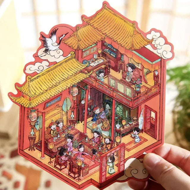 DIY mininature Scene Sticker Mr.Paper Dream of Life Series Royal Garden Blossoms A Graceful Dream - M 2