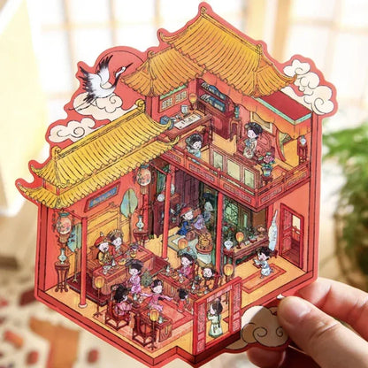 DIY mininature Scene Sticker Mr.Paper Dream of Life Series Royal Garden Blossoms A Graceful Dream - M 2