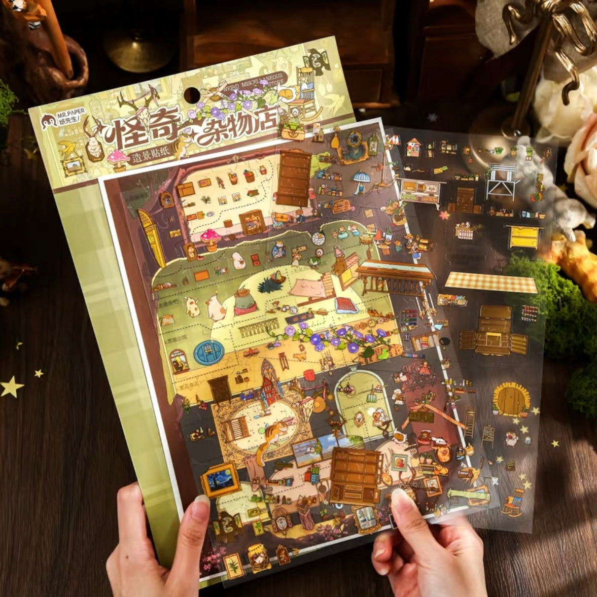 DIY miniature Scene Sticker Mr.Paper Gingerbread Christmas Town Gingerbread Christmas Town - L 3