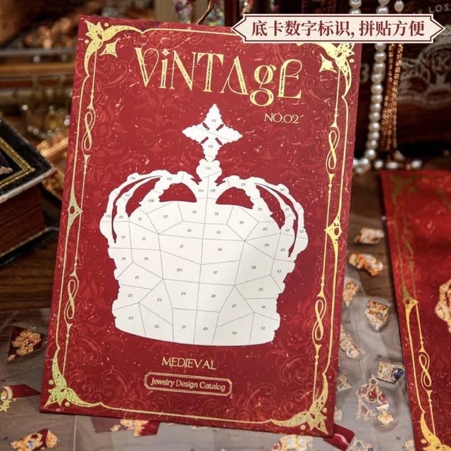 DIY mininature Scene Sticker Mr.Paper Jewelry Archive Series Crown of Thorns Ode to the Muse - L 4
