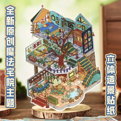 DIY mininature Scene Sticker Mr.Paper Kaleidoscope Vol. 1 Magic Old House - M 2