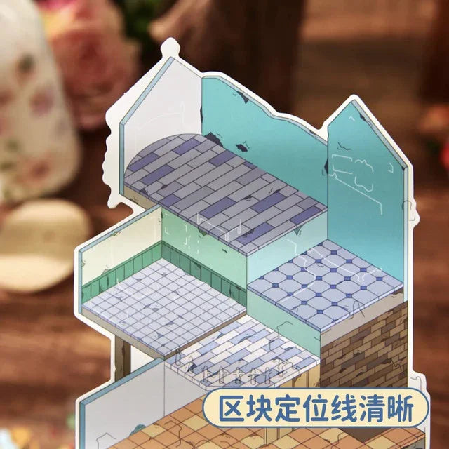 DIY mininature Scene Sticker Mr.Paper Kaleidoscope Vol. 1 Magic Old House - M 3