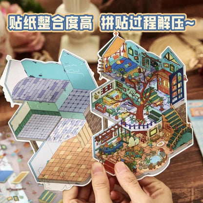 DIY mininature Scene Sticker Mr.Paper Kaleidoscope Vol. 1 Magic Old House - M 7