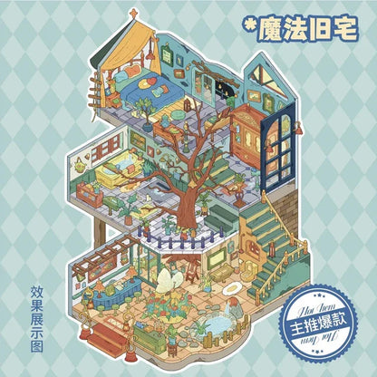 DIY mininature Scene Sticker Mr.Paper Kaleidoscope Vol. 1 Magic Old House - M 8