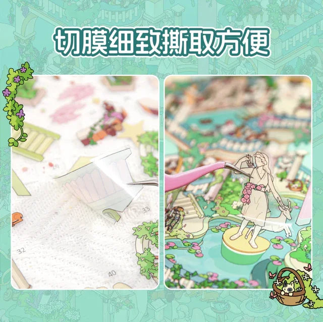DIY mininature Scene Sticker Mr.Paper Kaleidoscope Vol. 3 Eden Garden - L 5