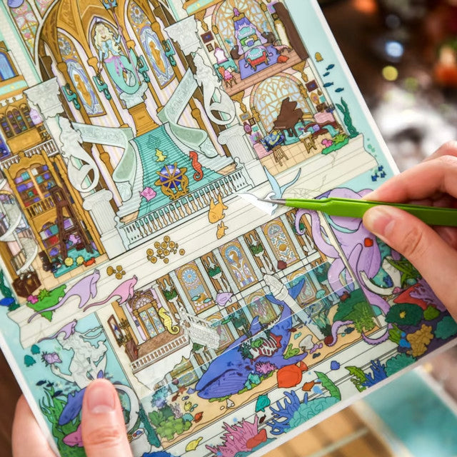 DIY mininature Scene Sticker Mr.Paper Kaleidoscope Vol. 6 Lost Mermaid Temple - L 4