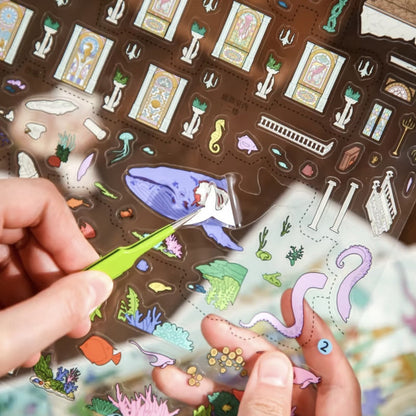 DIY mininature Scene Sticker Mr.Paper Kaleidoscope Vol. 6 Lost Mermaid Temple - L 6
