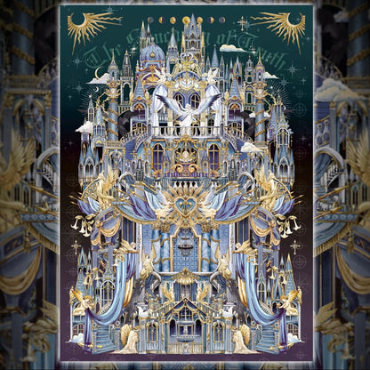 DIY miniature Scene Sticker MU YAO Vol. 18 Heavenly Palace Sacred Wing Starry Sky - L 2