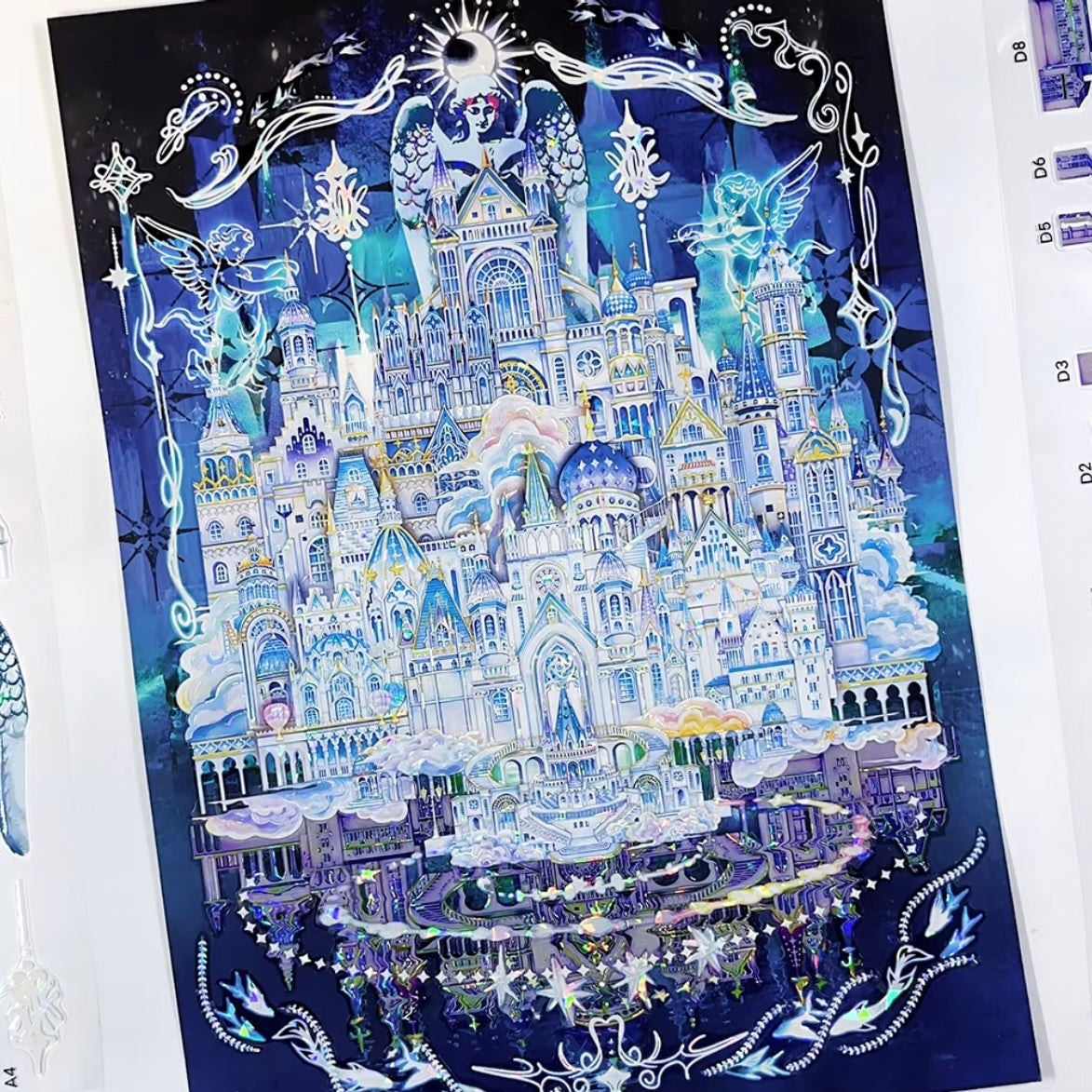 DIY miniature Scene Sticker MU YAO MU YAO Vol. 21 Castle in the Sky Formless Guanyin - L 4
