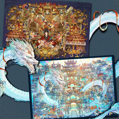 DIY miniature Scene Sticker MU YAO MU YAO Vol. 22 God of Wealth Temple Noisy Sea - L 1