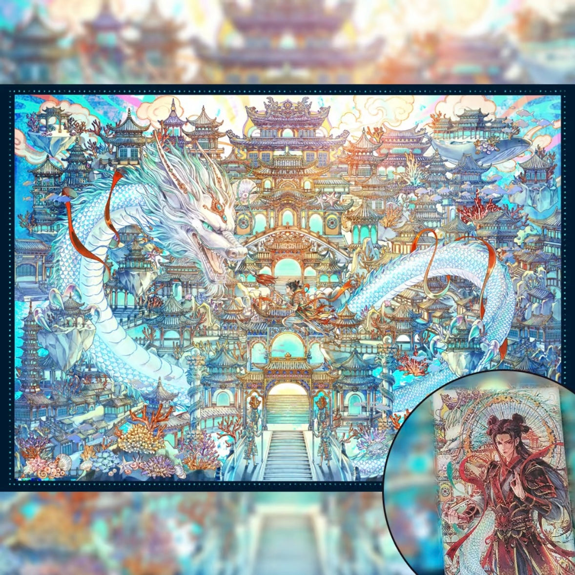DIY miniature Scene Sticker MU YAO MU YAO Vol. 22 God of Wealth Temple Noisy Sea - L 4