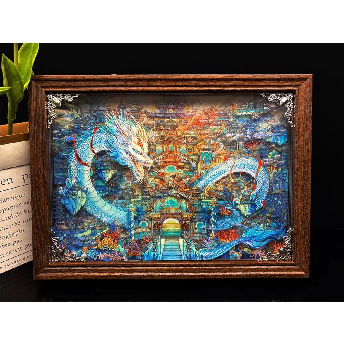 DIY miniature Scene Sticker MU YAO MU YAO Vol. 22 God of Wealth Temple Noisy Sea - L 5