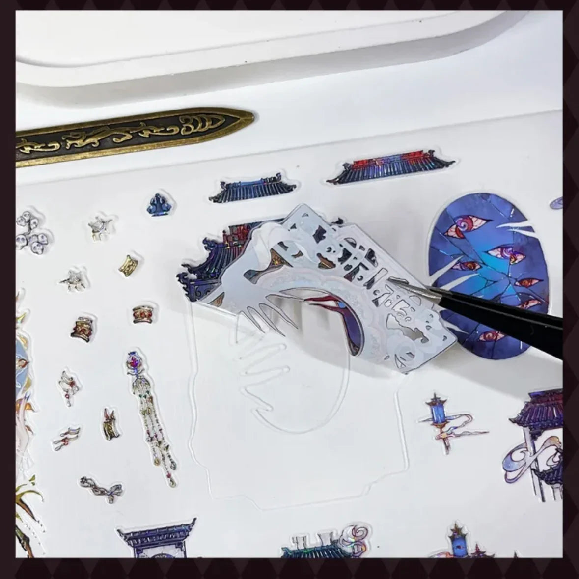 DIY mininature Scene Sticker MU YAO Vol. 2 Leiyin Temple Echoes of a Thousand Years - L 5