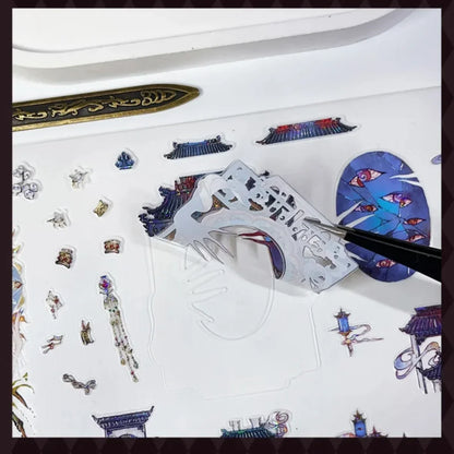DIY mininature Scene Sticker MU YAO Vol. 2 Leiyin Temple Echoes of a Thousand Years - L 5