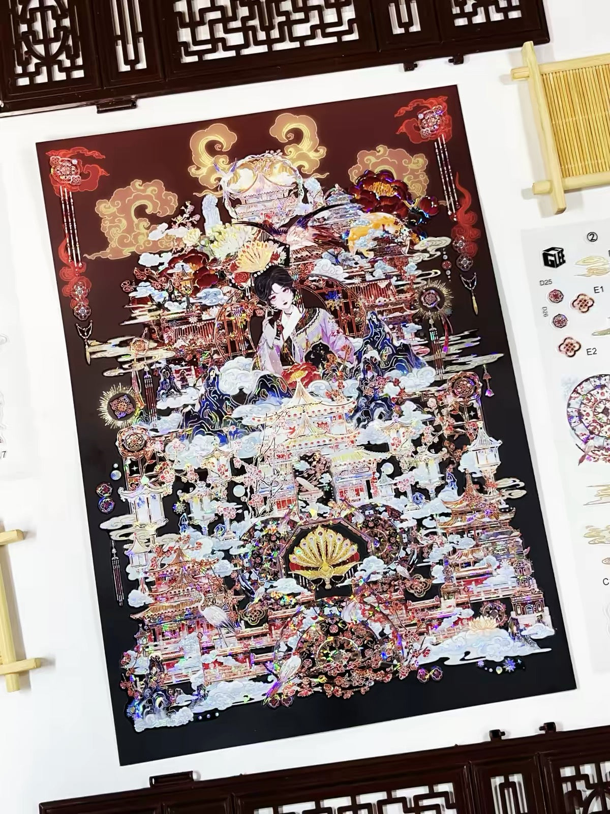 DIY miniature Scene Sticker MU YAO Vol. 9 Snowy Wonderland Snowfall over the Forbidden City - L 2