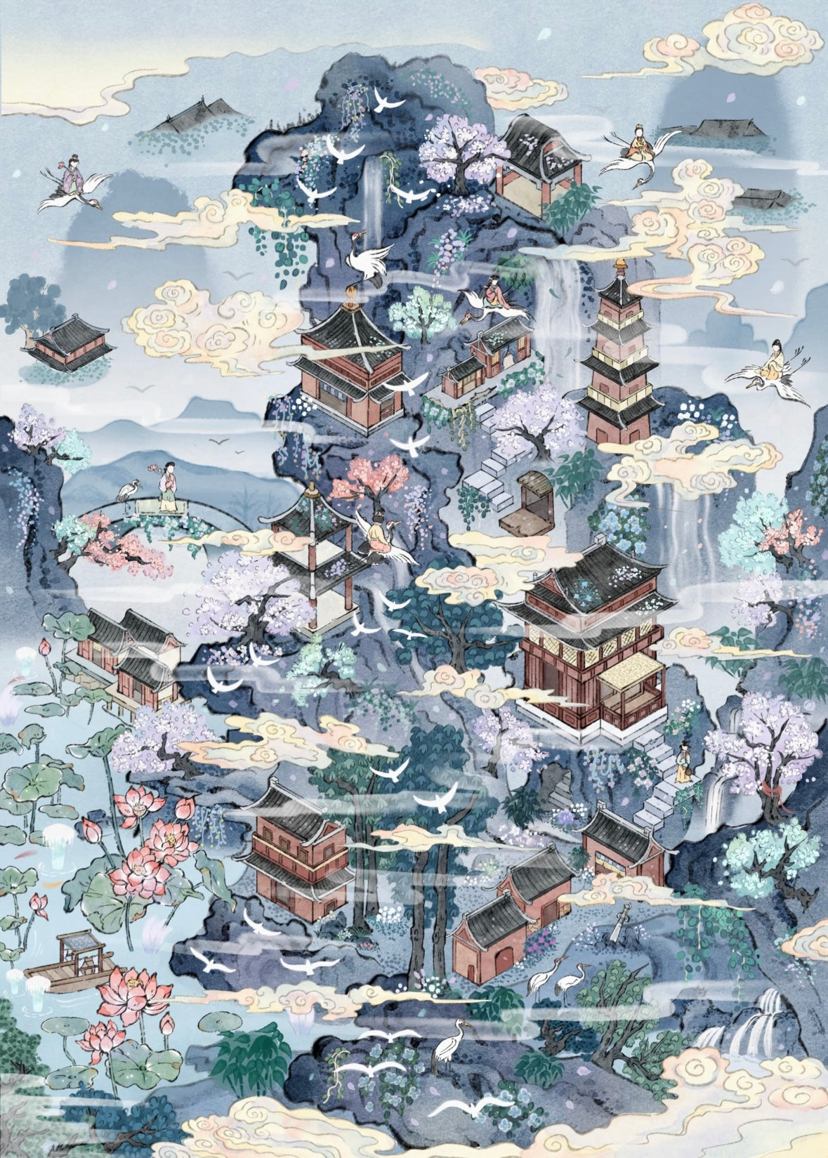 MI YU ZAO JING Vol. 6 Into the Painting Deep in the Clouds Misty Jiangnan - L