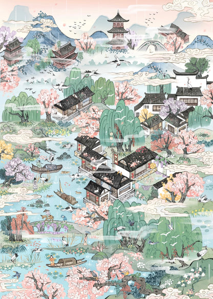 MI YU ZAO JING Vol. 6 Into the Painting Deep in the Clouds Misty Jiangnan - L