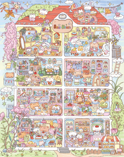 Vol. 8 Meow Meow Plaza Happiness Park Stay-at-Home Moments Bear Cub's Home - L