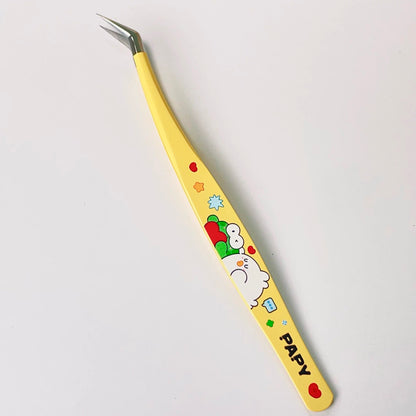 Macaron Color Tweezers Yellow Angled Tip Tweezers Yellow Dolphin Tweezers Pink Angled Tip Tweezers Pink Dolphin Tweezers Purple Angled Tip Tweezers Purple Dolphin Tweezers - S