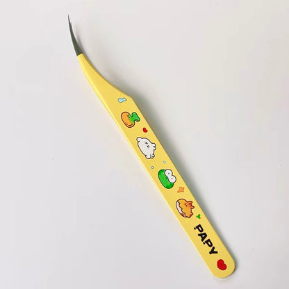 Macaron Color Tweezers Yellow Angled Tip Tweezers Yellow Dolphin Tweezers Pink Angled Tip Tweezers Pink Dolphin Tweezers Purple Angled Tip Tweezers Purple Dolphin Tweezers - S