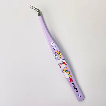 Macaron Color Tweezers Yellow Angled Tip Tweezers Yellow Dolphin Tweezers Pink Angled Tip Tweezers Pink Dolphin Tweezers Purple Angled Tip Tweezers Purple Dolphin Tweezers - S