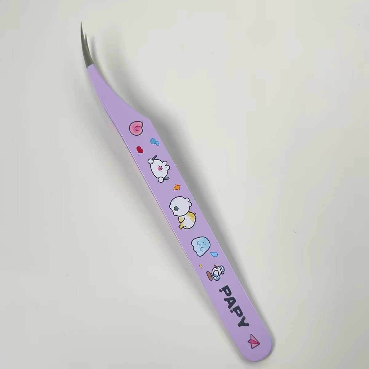 Macaron Color Tweezers Yellow Angled Tip Tweezers Yellow Dolphin Tweezers Pink Angled Tip Tweezers Pink Dolphin Tweezers Purple Angled Tip Tweezers Purple Dolphin Tweezers - S