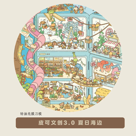 DIY mininature Scene Sticker PICO Vol. 3 Summer Seaside - L 1