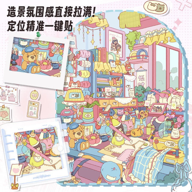 DIY mininature Scene Sticker Paper Space Vol. 37 Desktop Mini World Baking Flowers & Plants Toys Tailoring - M 3