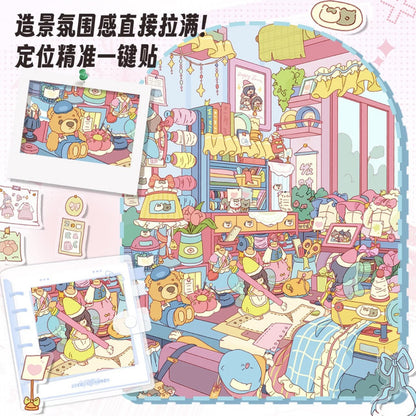 DIY mininature Scene Sticker Paper Space Vol. 37 Desktop Mini World Baking Flowers & Plants Toys Tailoring - M 3