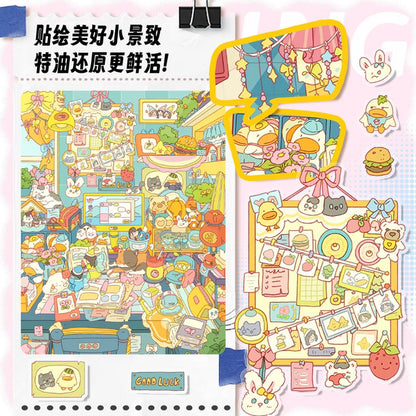 DIY mininature Scene Sticker Paper Space Vol. 37 Desktop Mini World Baking Flowers & Plants Toys Tailoring - M 4