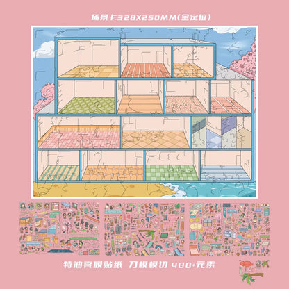 DIY miniature Scene Sticker Paper Space Paper Space Vol. 50 Life Grid Encyclopedia Promise to Grow Old Together - XL 5