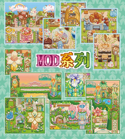 DIY miniature Scene Sticker PIXEL PIXEL Vol. 17 A Little Sweet Spring Flowers - L 1