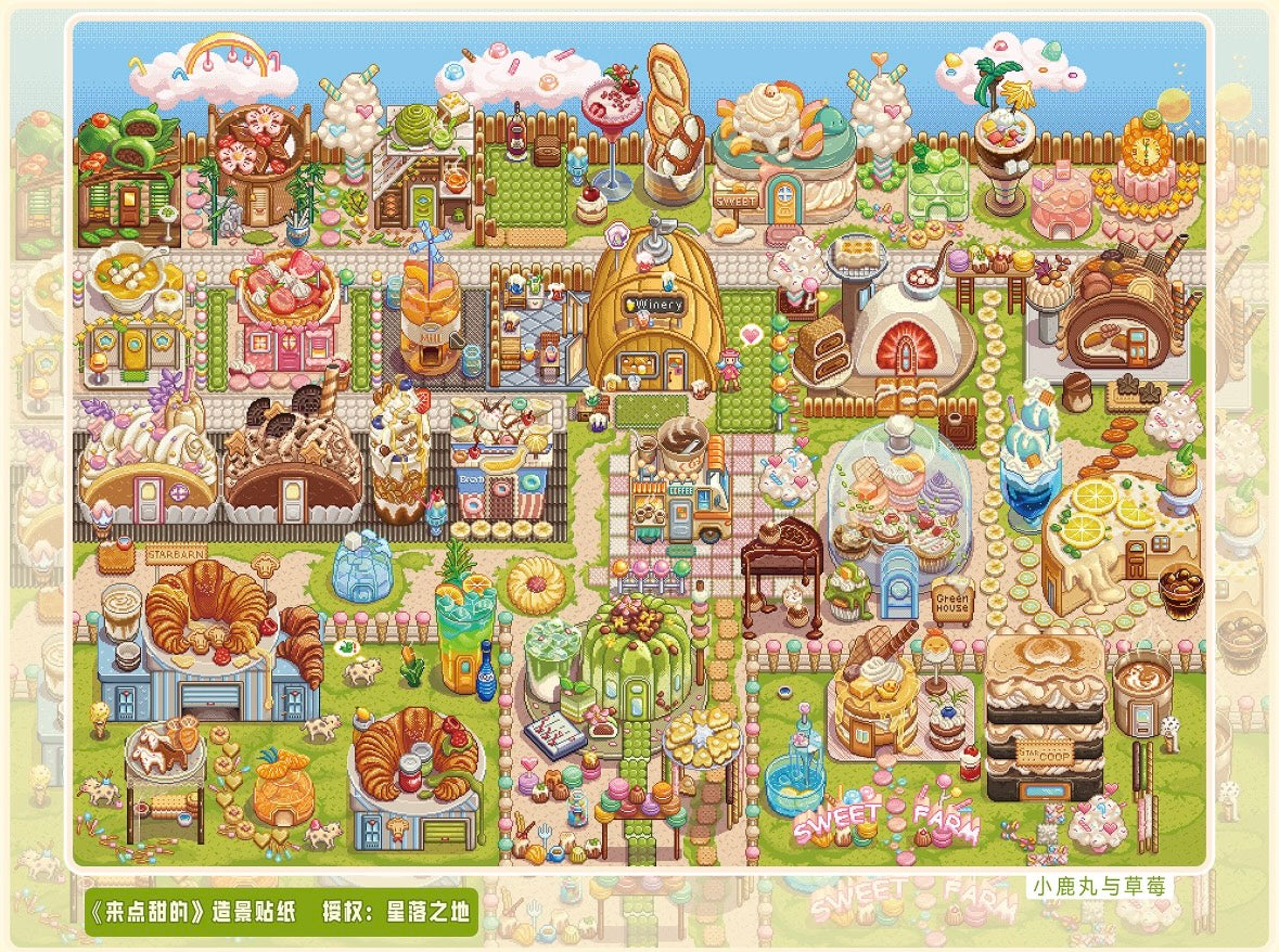 DIY miniature Scene Sticker PIXEL PIXEL Vol. 17 A Little Sweet Spring Flowers - L 4