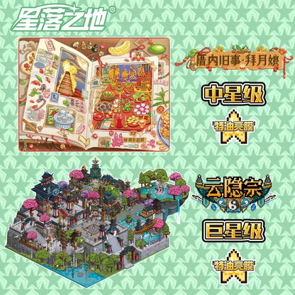DIY miniature Scene Sticker PIXEL PIXEL Vol. 18 Old Stories in the House - Moon Worship Gourmet Guide to Stars - Shantou Cloud Hidden Sect Star Language City - M 5