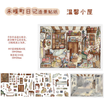 Henuan Town Diary Tailor’s Workday Bakery Workshop Cozy Cottage - M
