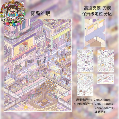 Vol. 6 Sleepless on Mist Island Fleeting Light Joy at Home Old Tree Backstreet - L