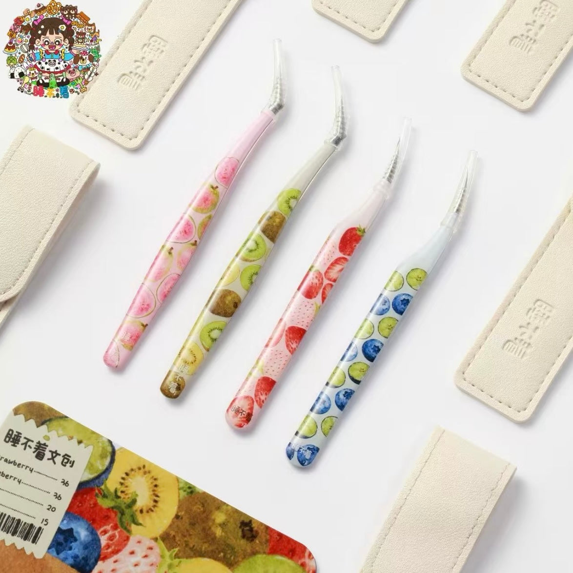 DIY miniature Scene Sticker Shui Bu Zhao Vol. 4 Fruit Series Tweezers Regular - Blueberry Dolphin Regular - Strawberry Dolphin Regular - Guava Golden Feather Regular - Kiwi Golden Feather Resin - Blueberry Dolphin Resin - Strawberry Dolphin Resin - Guava Golden Feather Resin - Kiwi Golden Feather - S 1
