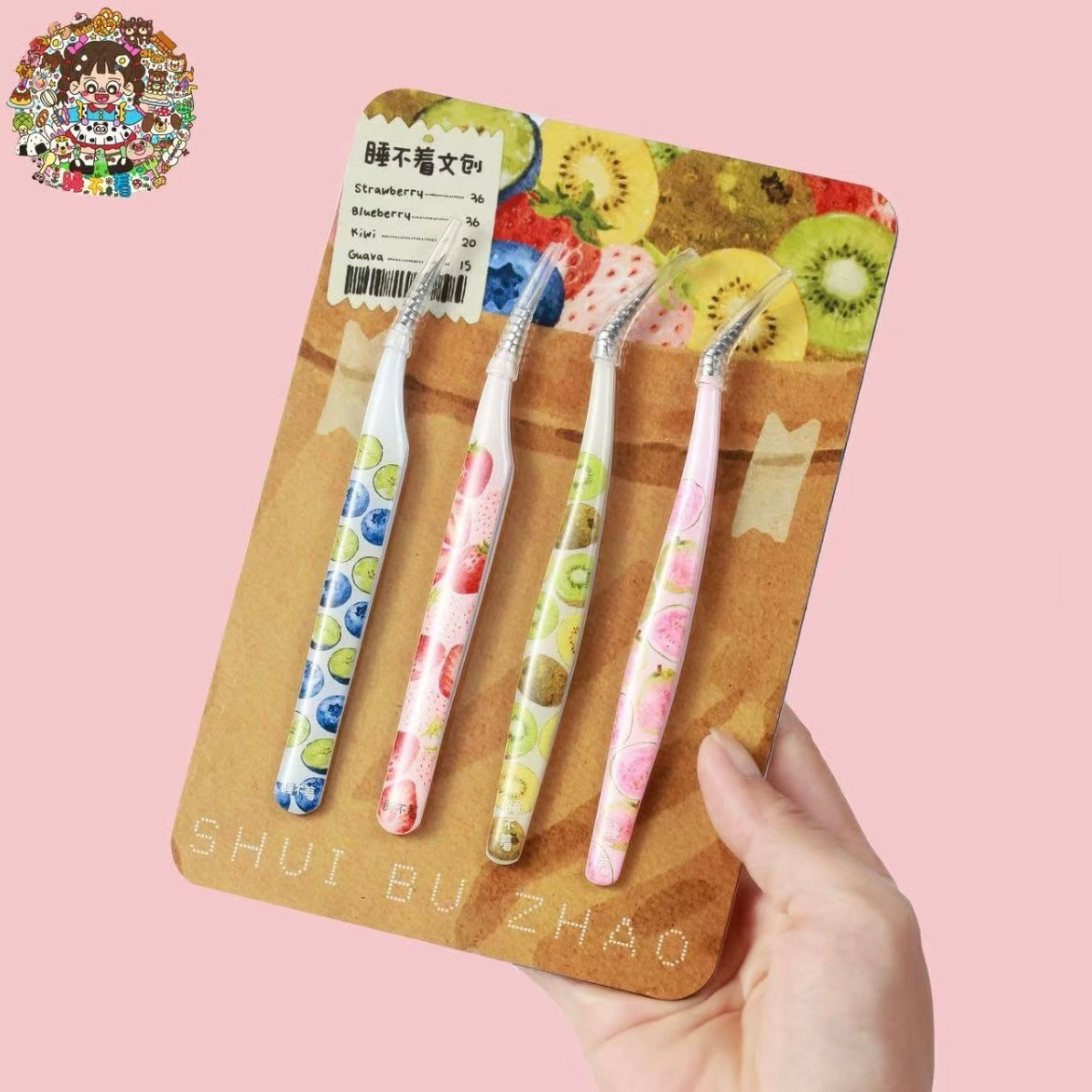 DIY miniature Scene Sticker Shui Bu Zhao Vol. 4 Fruit Series Tweezers Regular - Blueberry Dolphin Regular - Strawberry Dolphin Regular - Guava Golden Feather Regular - Kiwi Golden Feather Resin - Blueberry Dolphin Resin - Strawberry Dolphin Resin - Guava Golden Feather Resin - Kiwi Golden Feather - S 6