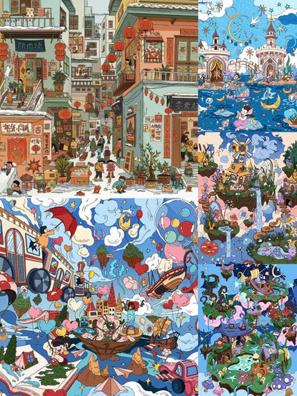 Vol. 3 Dreamland for Kids Realm of Little Dreams Stardust Falling on Shoal Daylit Wonderland Nocturnal Realm - XL