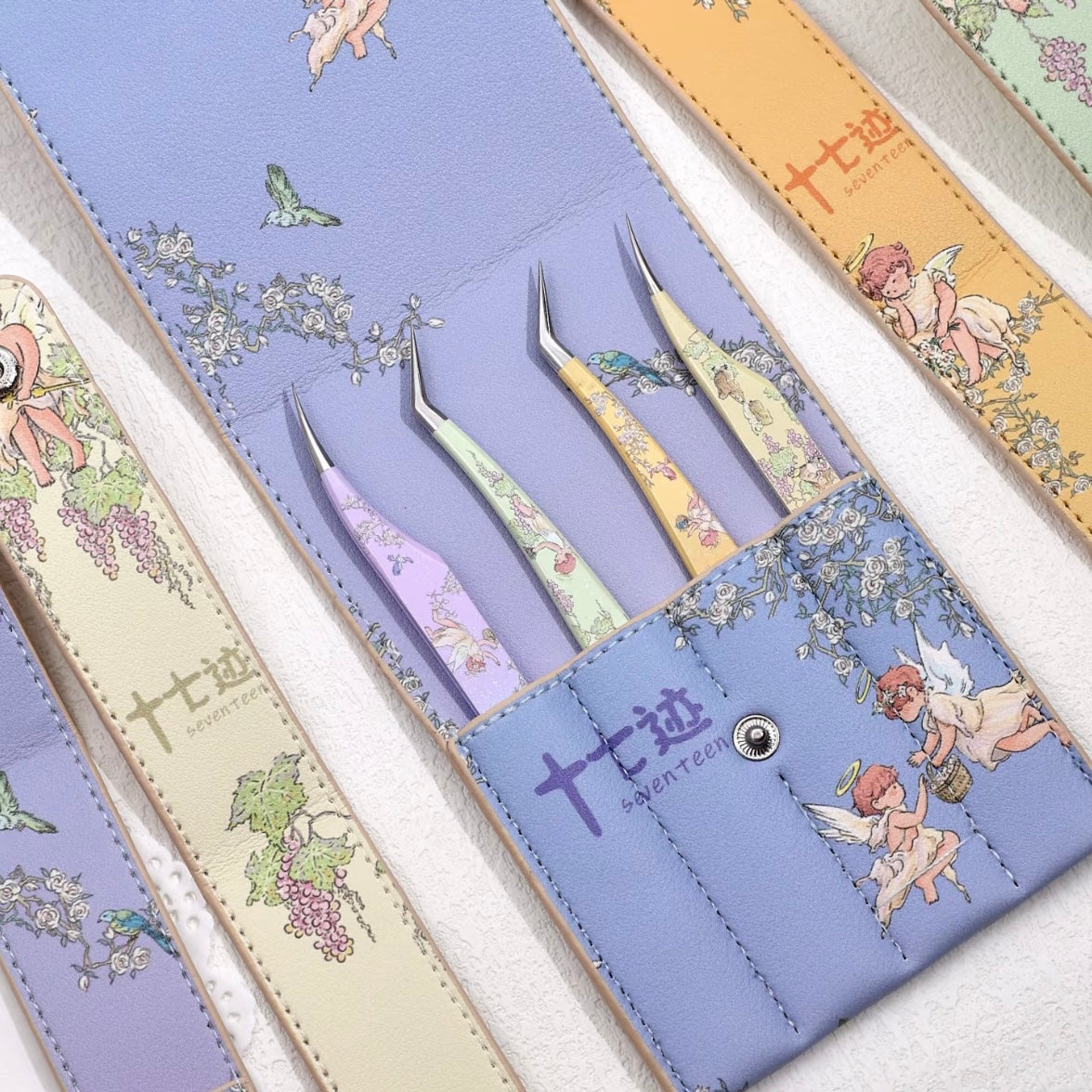 DIY miniature Scene Sticker Seventeen Desert Grandma Collaboration Tweezers Angel - Dreamy - Dolphin Tweezers Angel - Floral Letter - Dolphin Tweezers Angel - Sunward - Golden Feather Tweezers Angel - First Bloom - Golden Feather Tweezers - S 2