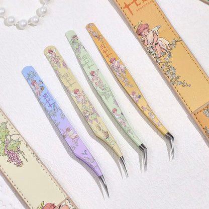 DIY miniature Scene Sticker Seventeen Desert Grandma Collaboration Tweezers Angel - Dreamy - Dolphin Tweezers Angel - Floral Letter - Dolphin Tweezers Angel - Sunward - Golden Feather Tweezers Angel - First Bloom - Golden Feather Tweezers - S 5