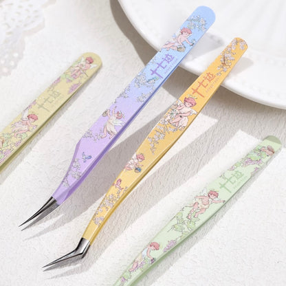 DIY miniature Scene Sticker Seventeen Desert Grandma Collaboration Tweezers Angel - Dreamy - Dolphin Tweezers Angel - Floral Letter - Dolphin Tweezers Angel - Sunward - Golden Feather Tweezers Angel - First Bloom - Golden Feather Tweezers - S 7