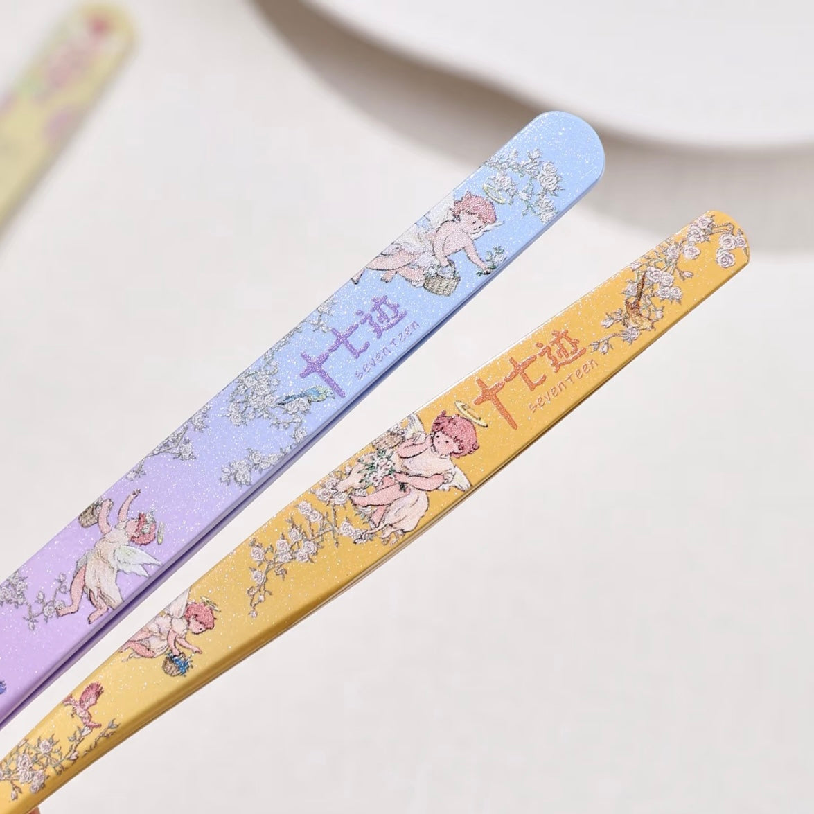 DIY miniature Scene Sticker Seventeen Desert Grandma Collaboration Tweezers Angel - Dreamy - Dolphin Tweezers Angel - Floral Letter - Dolphin Tweezers Angel - Sunward - Golden Feather Tweezers Angel - First Bloom - Golden Feather Tweezers - S 8
